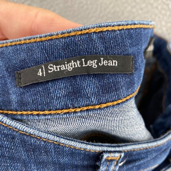 Talbots Jeans Womens 4 Blue Straight Medium Wash Denim Stretch Slimming Casual - Picture 9 of 11